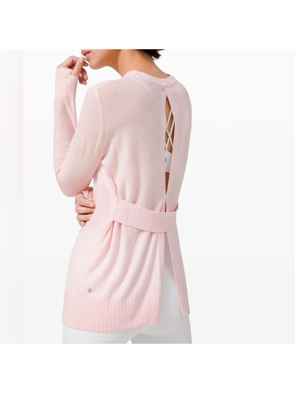 Lululemon 2020 Sincerely Yours Sweater in Pink Glow Size M/L - Picture 9 of 15
